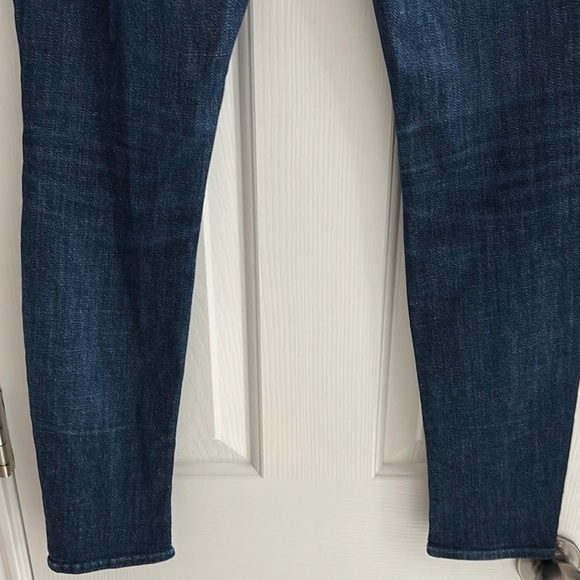 MOTHER Looker High Waisted Distressed Skinny Leg Denim Dark Wash Women’s 26 - Picture 5 of 13